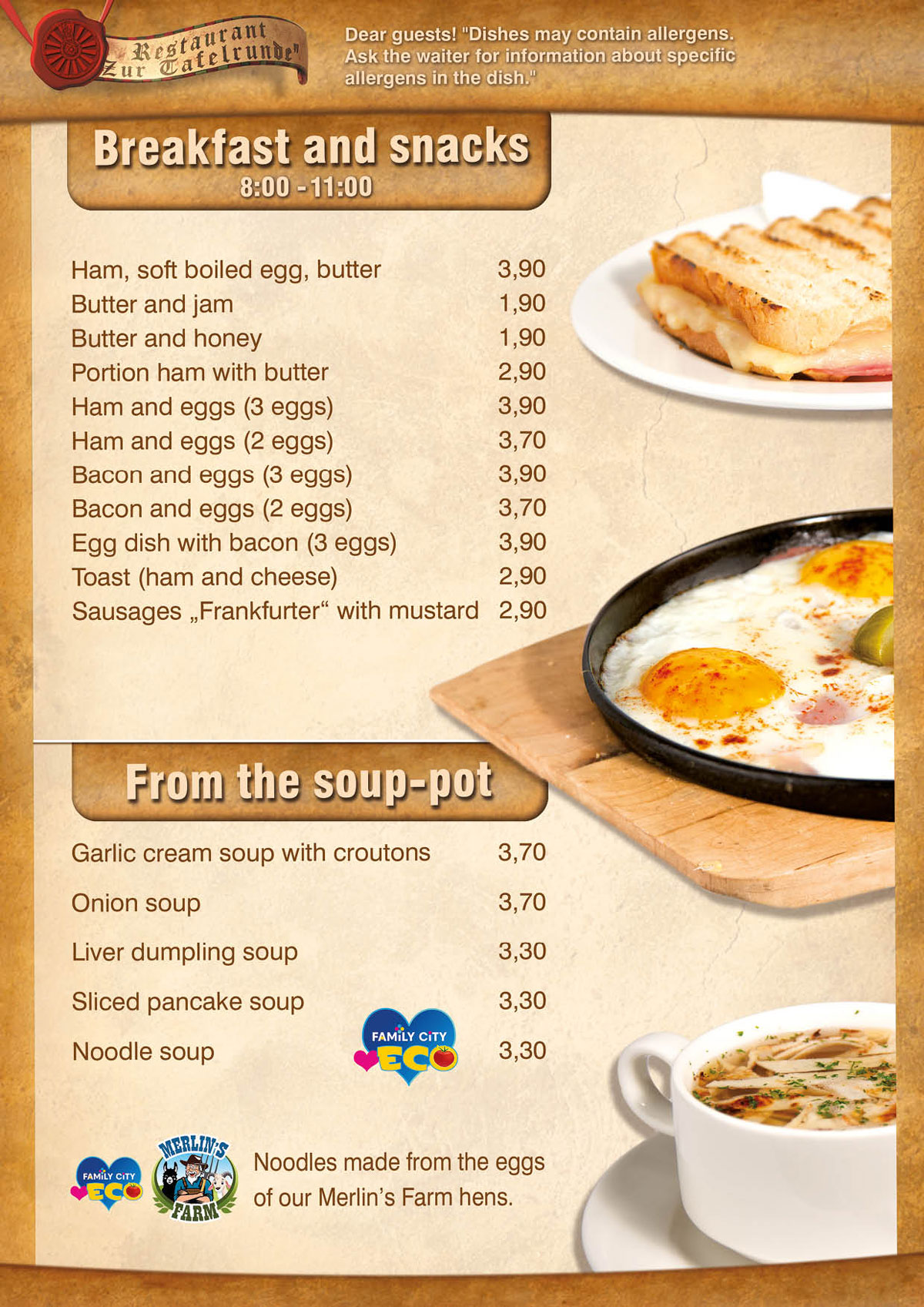 Menu of Castle restaurant – Family City (3)