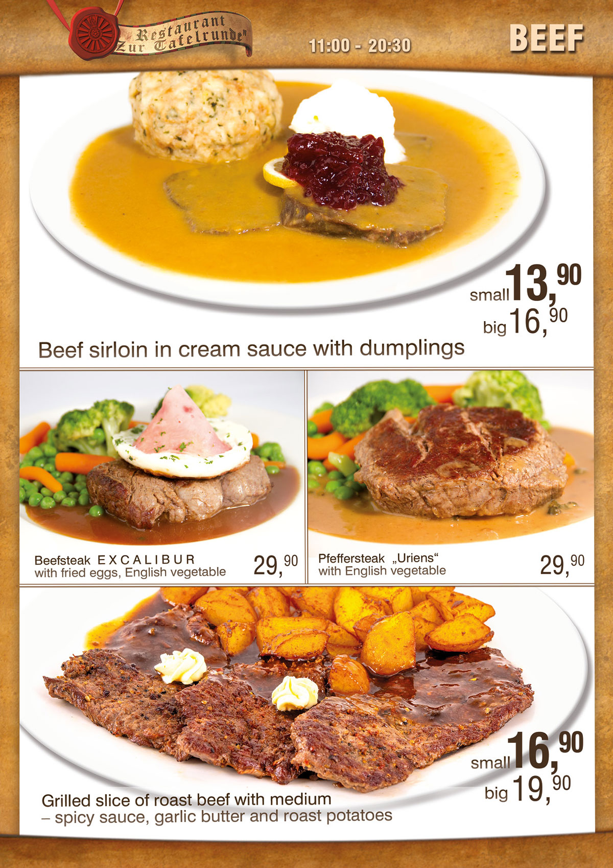 Menu of Castle restaurant – Family City (4)